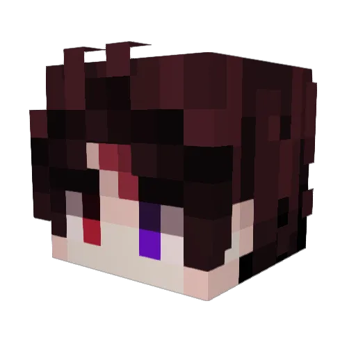 ArthZel_ Minecraft avatar head, 3D render