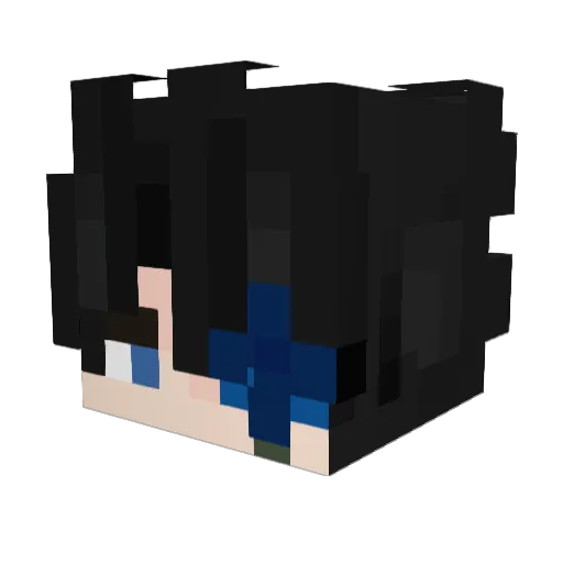 Arthaell Minecraft avatar head, 3D render
