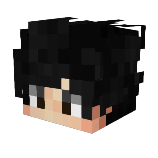 Arthee Minecraft avatar head, 3D render
