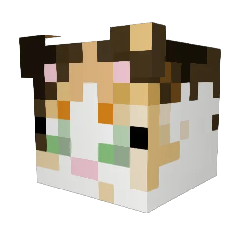 ArthicsAbyss Minecraft avatar head, 3D render