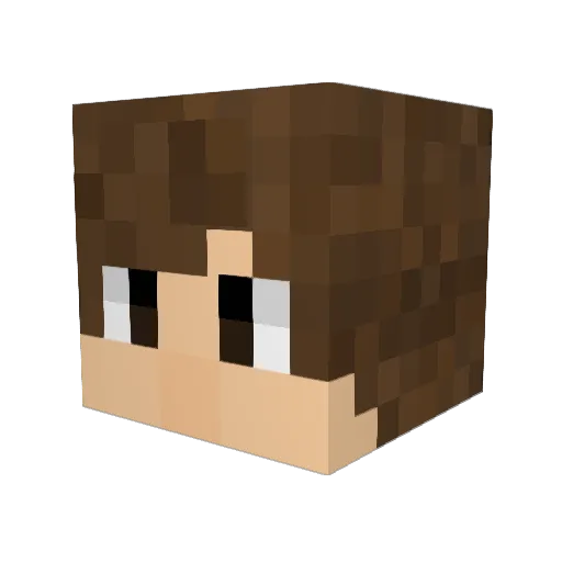 Arthihhh Minecraft avatar head, 3D render
