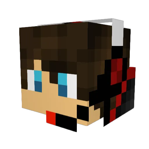 Arthman25 Minecraft avatar head, 3D render