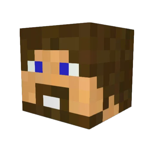 ArthoCrafT Minecraft avatar head, 3D render