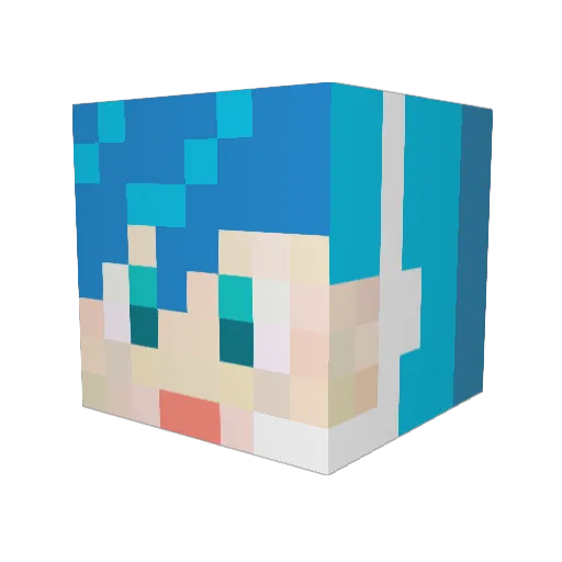 Arthor0503 Minecraft avatar head, 3D render