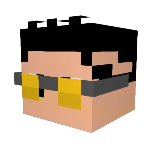 Arthsdsss Minecraft avatar head, 3D render