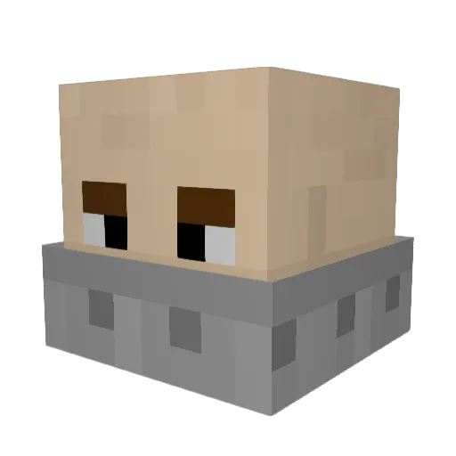Arthur89 Minecraft avatar head, 3D render