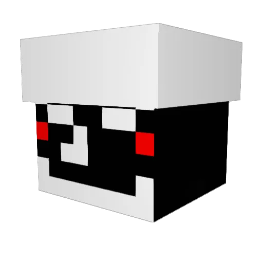 ArthurCS10 Minecraft avatar head, 3D render