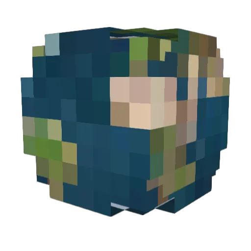 ArthurCoelocanth Minecraft avatar head, 3D render