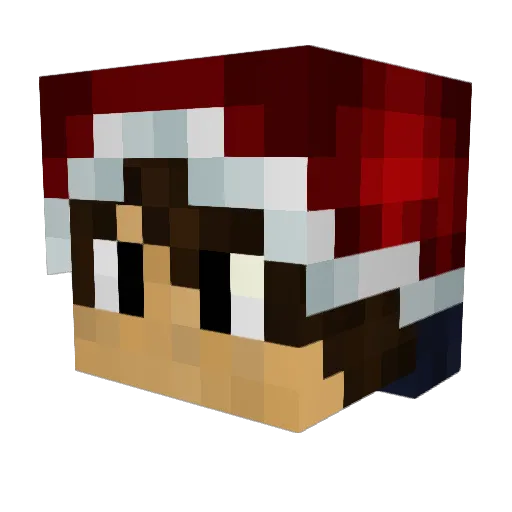 ArthurG4m3r Minecraft avatar head, 3D render