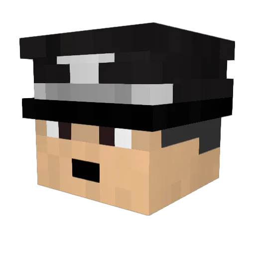 ArthurGamer0862 Minecraft avatar head, 3D render