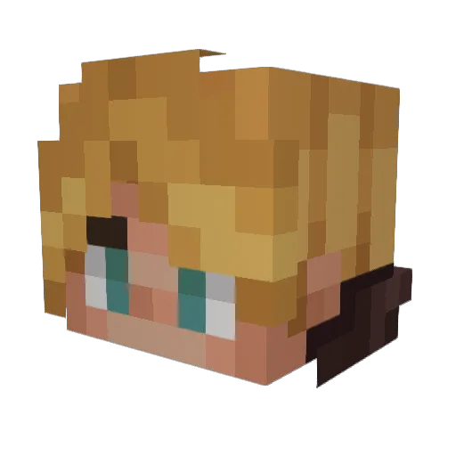ArthurJosino Minecraft avatar head, 3D render