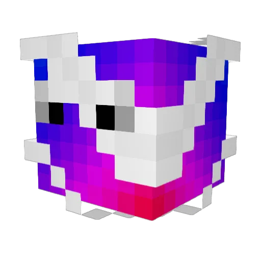 ArthurLYC Minecraft avatar head, 3D render