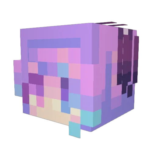 ArthurLan Minecraft avatar head, 3D render