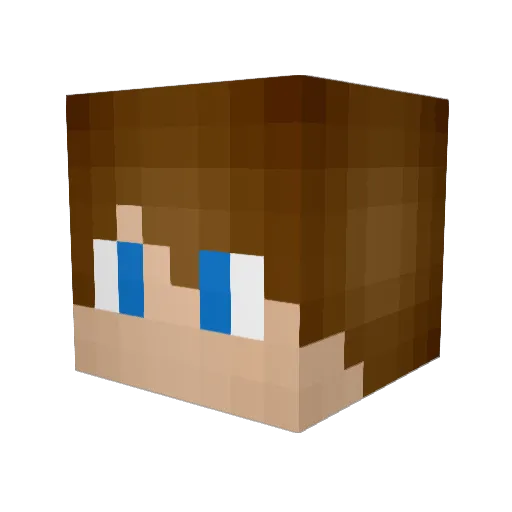 ArthurM75 Minecraft avatar head, 3D render