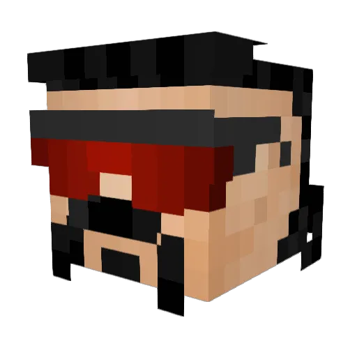 ArthurNor Minecraft avatar head, 3D render