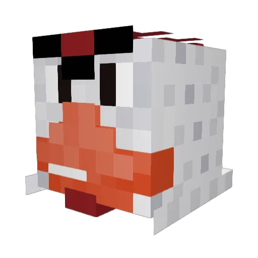 ArthurOBa1 Minecraft avatar head, 3D render