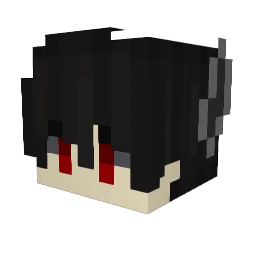 ArthurRyu Minecraft avatar head, 3D render
