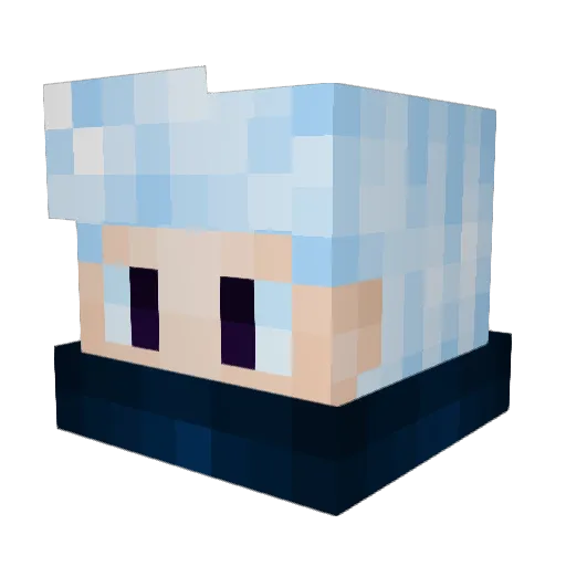 ArthurSan Minecraft avatar head, 3D render