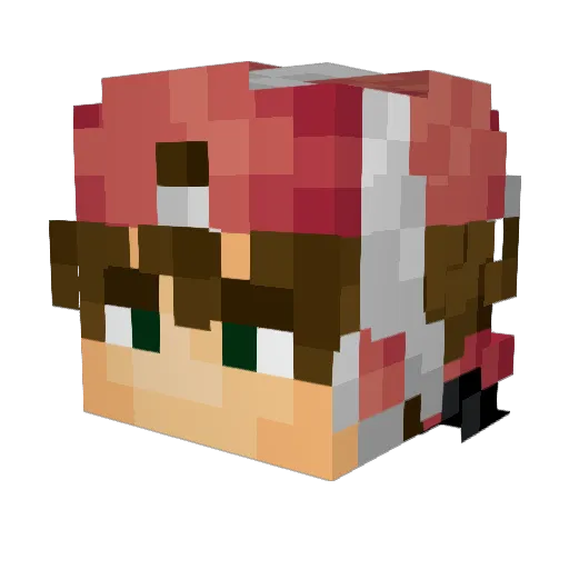 ArthurStewart Minecraft avatar head, 3D render