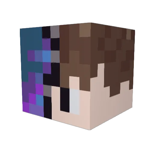ArthurTheGr8 Minecraft avatar head, 3D render