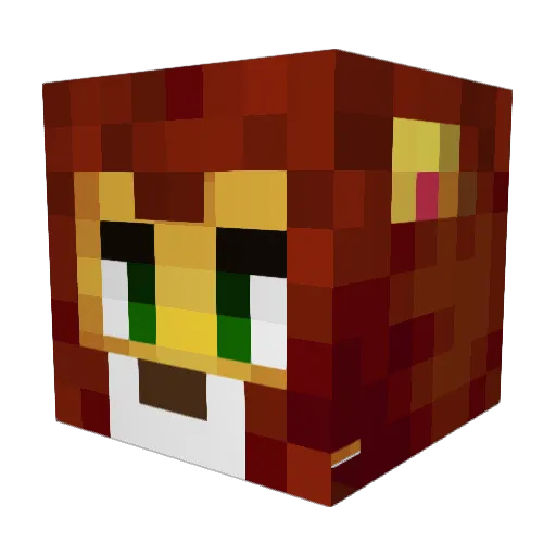 ArthurW2014 Minecraft avatar head, 3D render