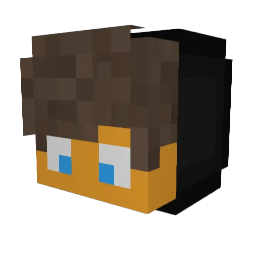 ArthurZF123 Minecraft avatar head, 3D render