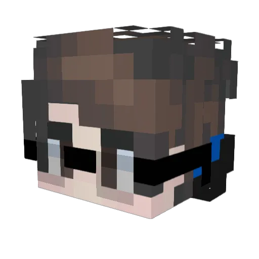 Arthur_Caron Minecraft avatar head, 3D render