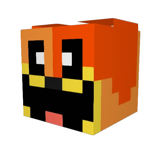 Arthur_axolot Minecraft avatar head, 3D render