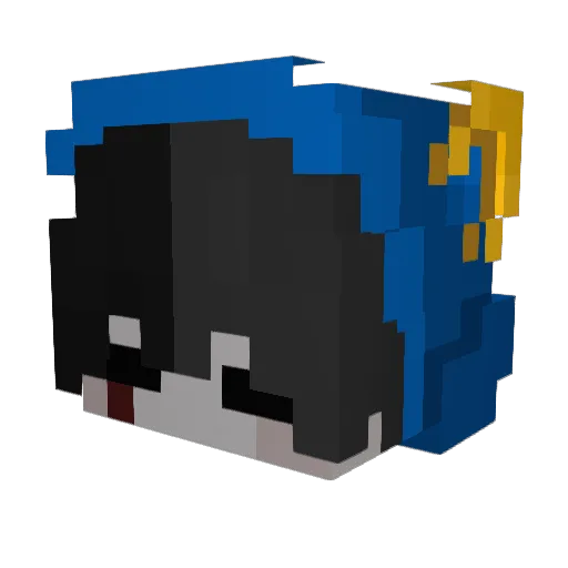 Arthurrez Minecraft avatar head, 3D render