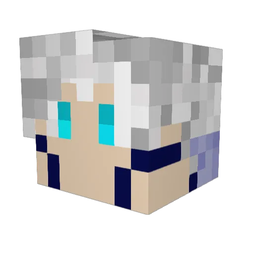 Arthurtis Minecraft avatar head, 3D render