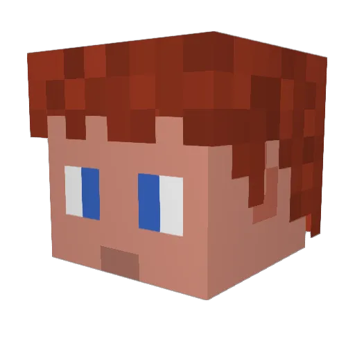 Arthurvd86 Minecraft avatar head, 3D render