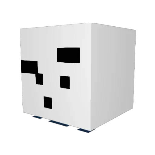 Arti5h Minecraft avatar head, 3D render