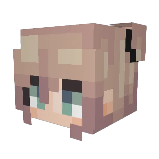 ArtiBlanco Minecraft avatar head, 3D render