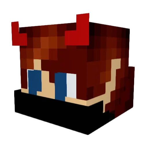 Artic1054 Minecraft avatar head, 3D render