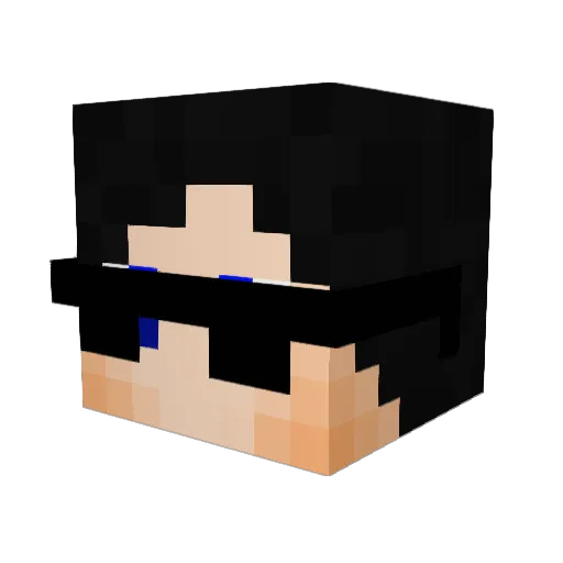ArticRonin Minecraft avatar head, 3D render