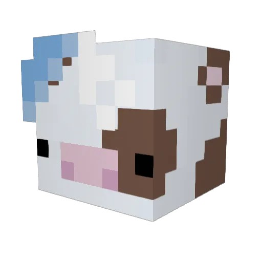 ArticW01f Minecraft avatar head, 3D render