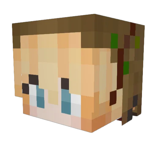 Artic_Panther Minecraft avatar head, 3D render