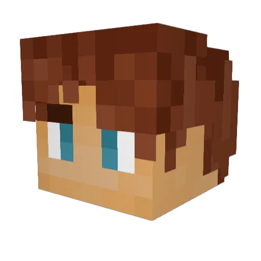 Artichault Minecraft avatar head, 3D render