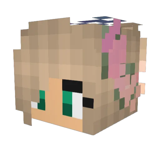 Artidea Minecraft avatar head, 3D render