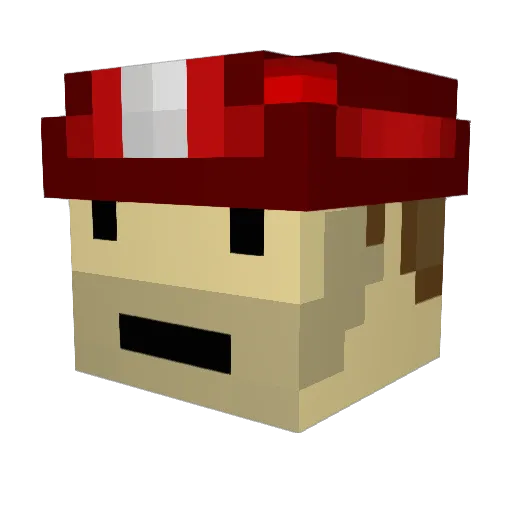 Artifact11 Minecraft avatar head, 3D render