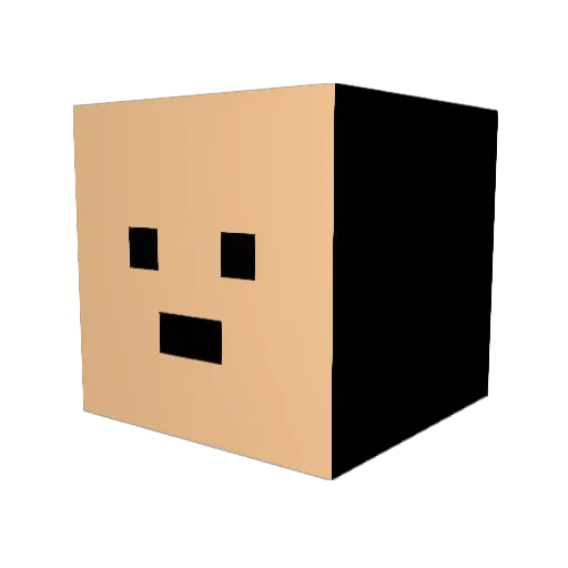 Artifarta Minecraft avatar head, 3D render