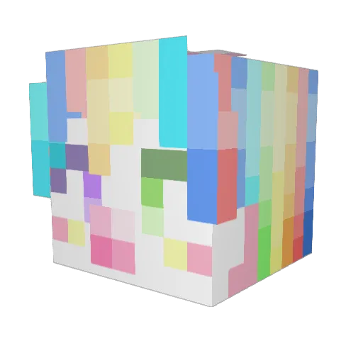 ArtifexVigen Minecraft avatar head, 3D render