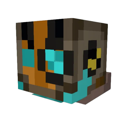 ArtificerProgram Minecraft avatar head, 3D render