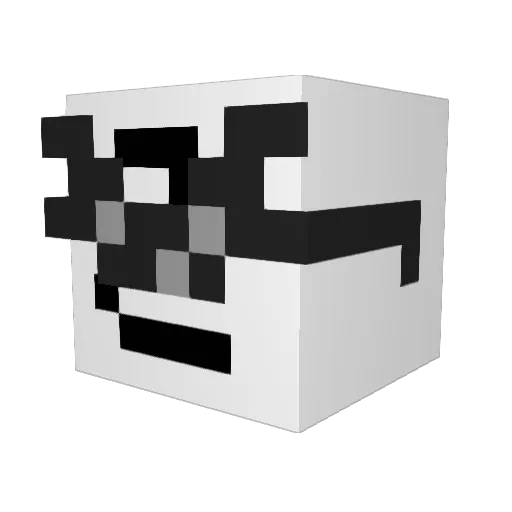 ArtificialAdonin Minecraft avatar head, 3D render
