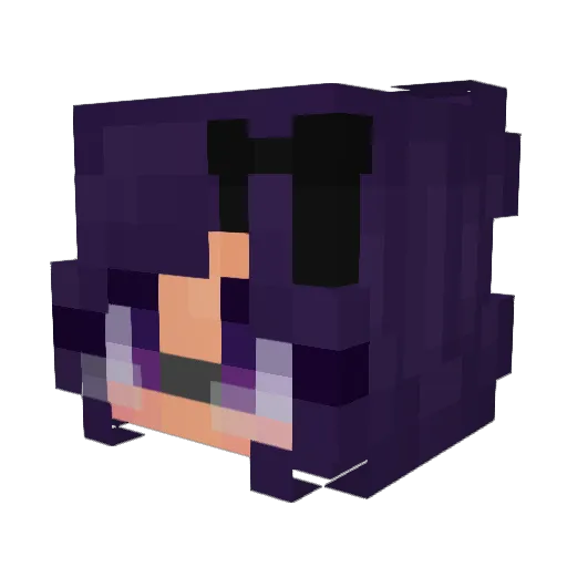 ArtificialDream Minecraft avatar head, 3D render