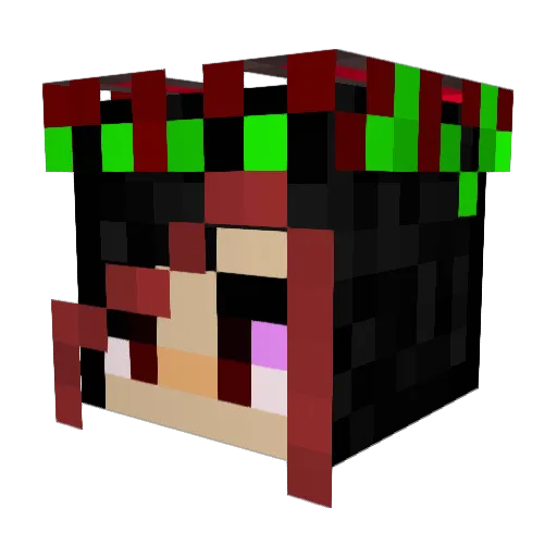 ArtifyPamPam89 Minecraft avatar head, 3D render