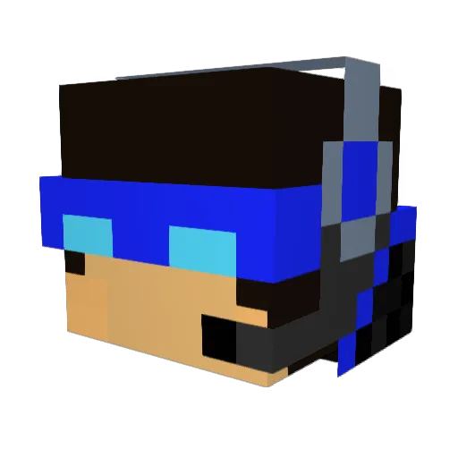 Artig04 Minecraft avatar head, 3D render