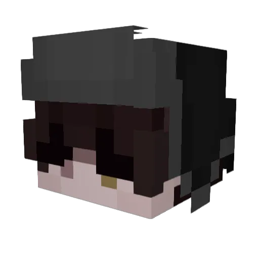 Artikuzo Minecraft avatar head, 3D render