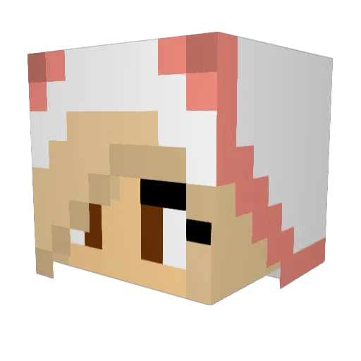 Artillerize Minecraft avatar head, 3D render