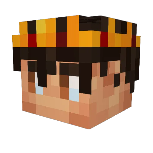 ArtilleryTank Minecraft avatar head, 3D render